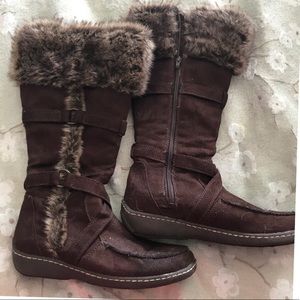 American Eagle Women’s Suede Boots Brown Size 10